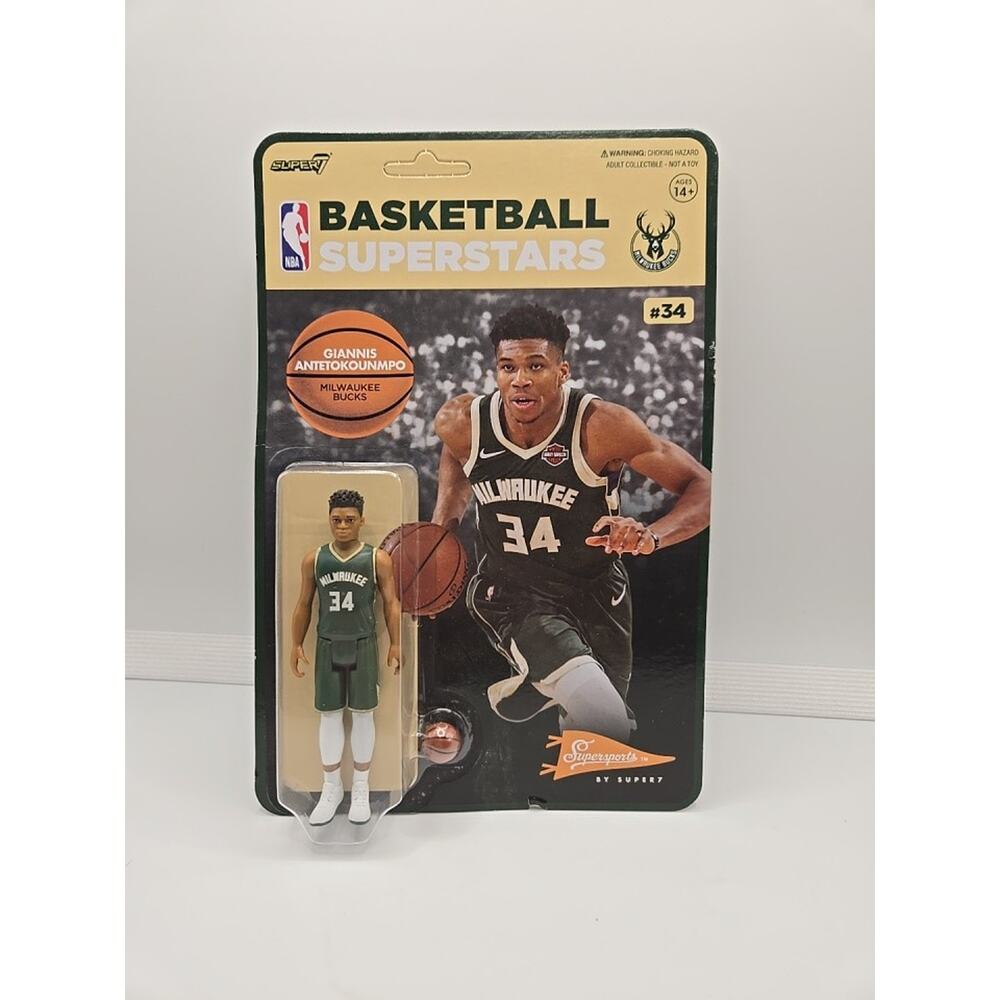 Super 7 NBA 2021-22 Milwaukee Bucks GIANNIS ANTETOKOUNMP Basketball Superstar